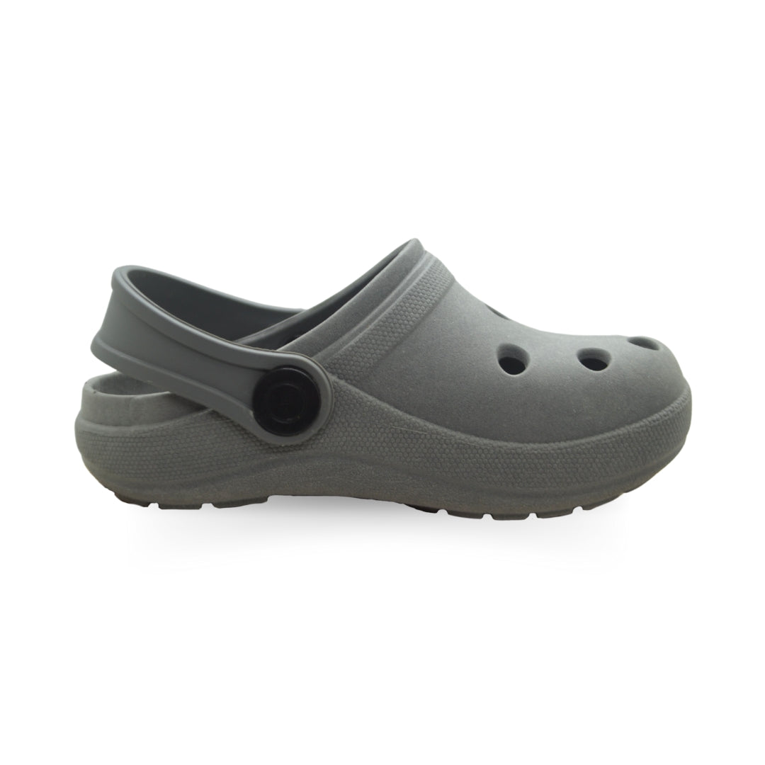 Babuche Infantil Cinza – Leve, Seguro e Divertido
