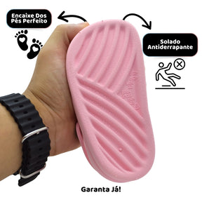 Papete Infantil Rosa Bebê – Leve, Confortável e Antiderrapante para o Dia a Dia
