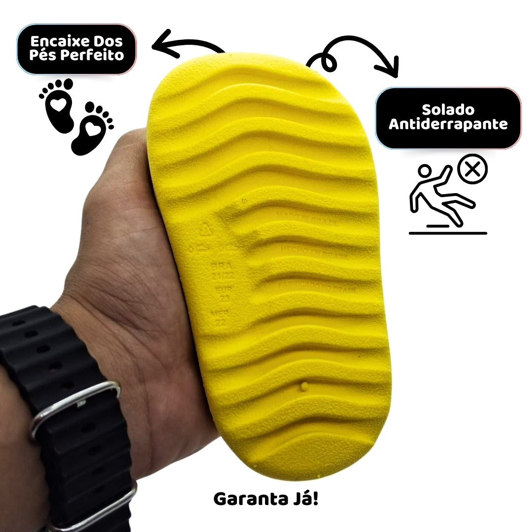 Chinelo Nuvem Amarelo Gema – Leveza e Conforto a Cada Passo