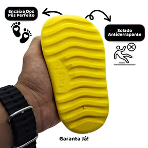 Chinelo Nuvem Amarelo Gema – Leveza e Conforto a Cada Passo