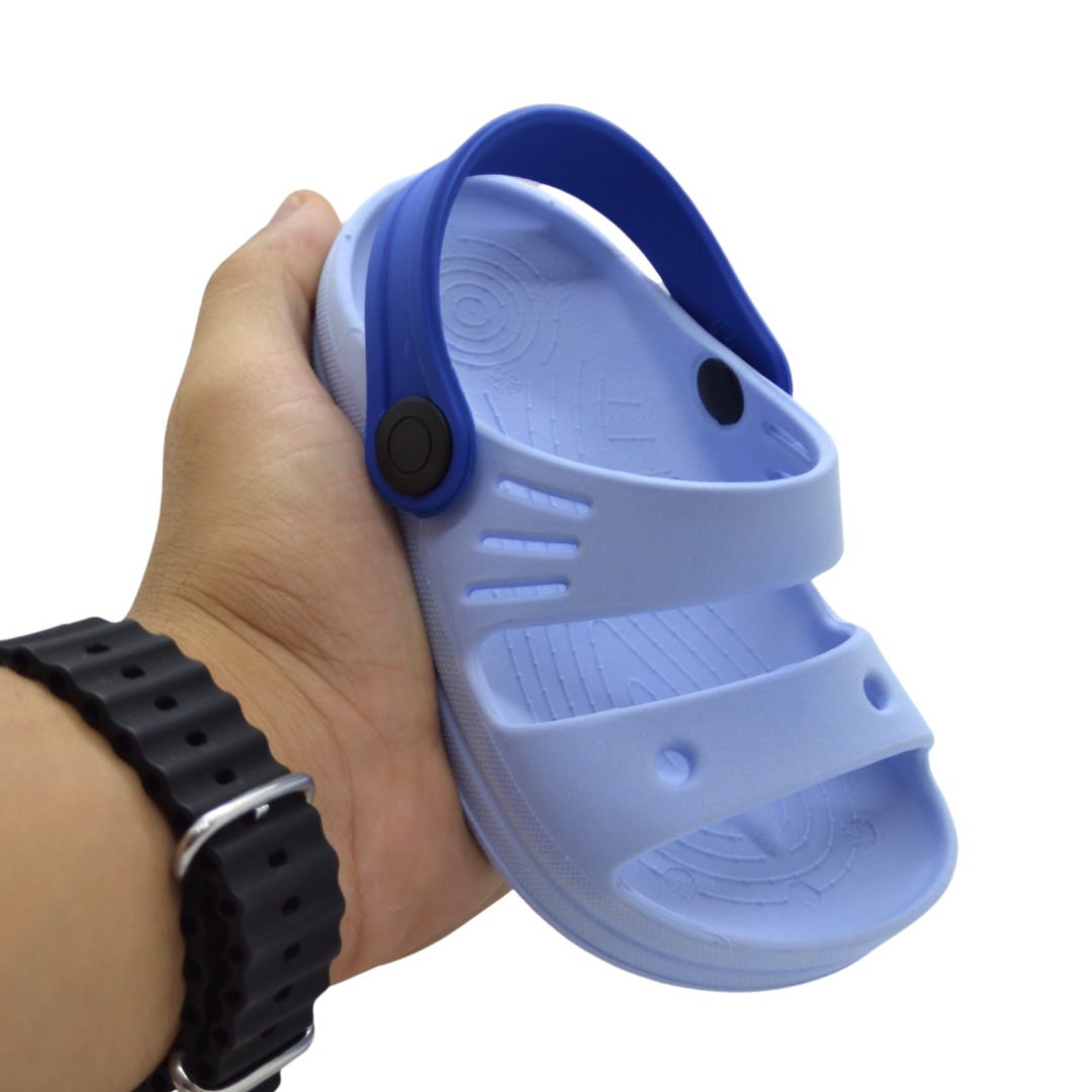 Papete Infantil Azul Bebê – Leve, Confortável e Antiderrapante para o Dia a Dia