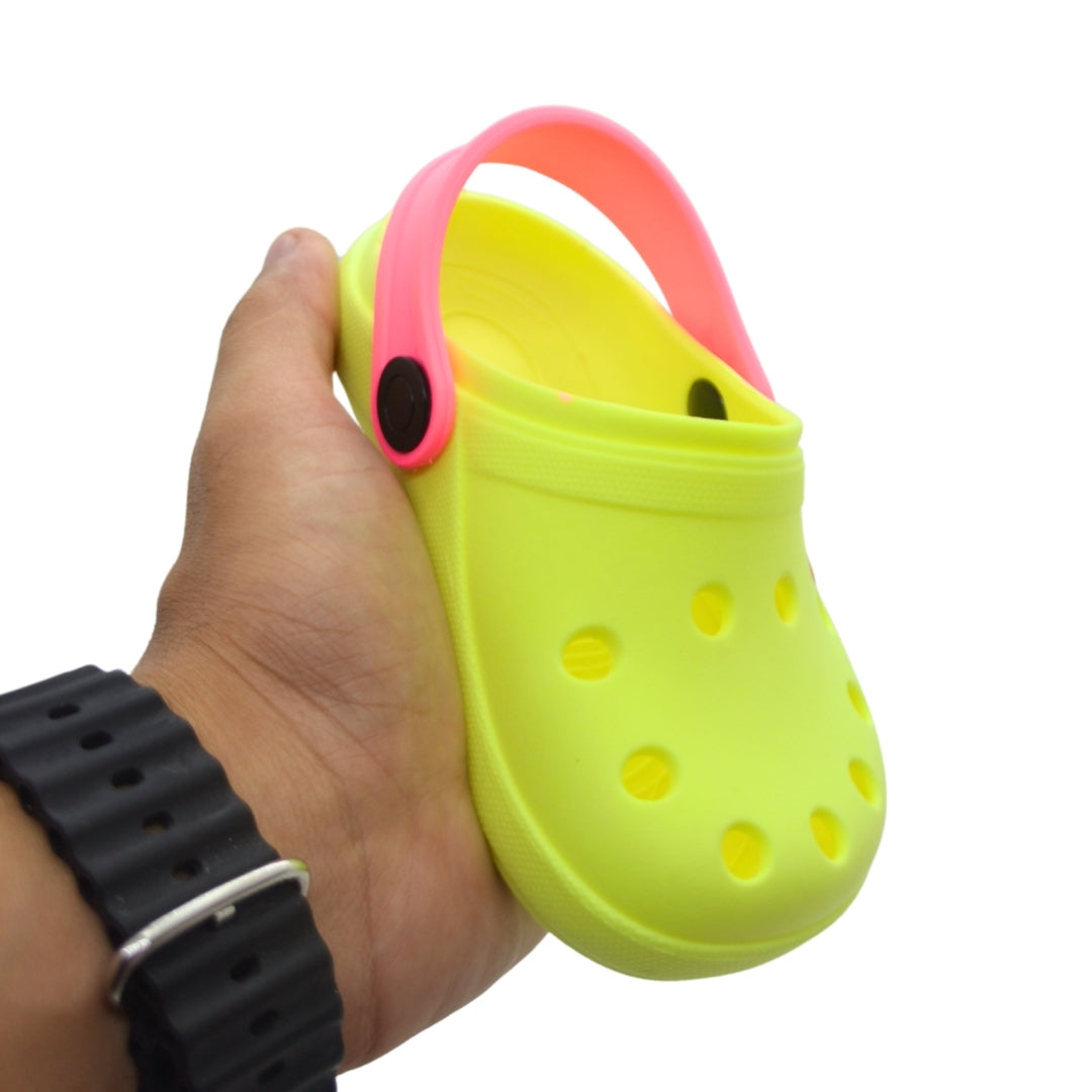 Babuche Infantil Verde Fluorescente – Leve, Seguro e Divertido