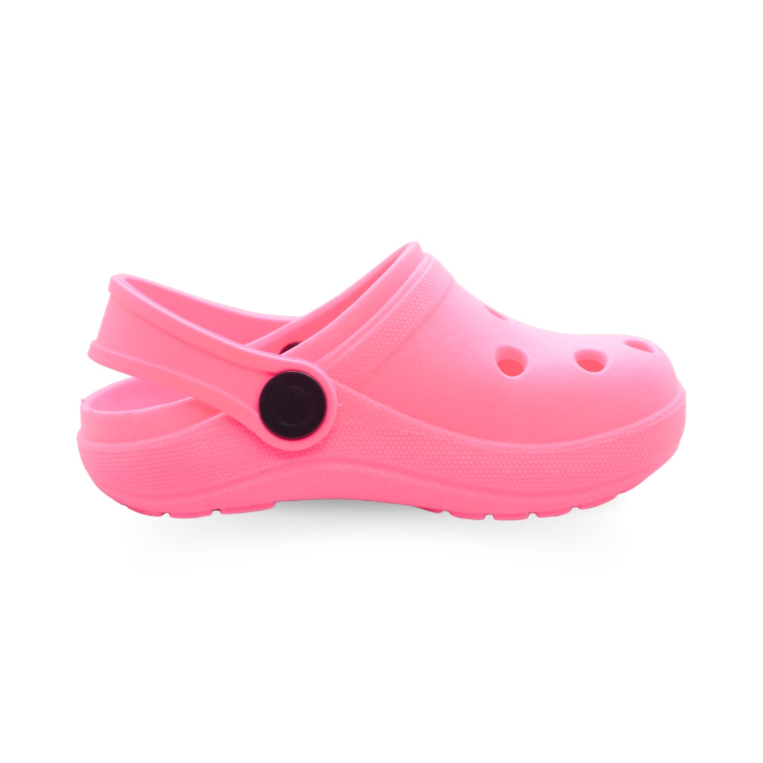 Babuche Infantil Pink Fluorescente – Leve, Seguro e Divertido