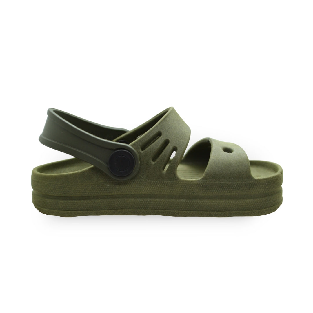Papete Infantil Verde Militar – Leve, Confortável e Antiderrapante para o Dia a Dia
